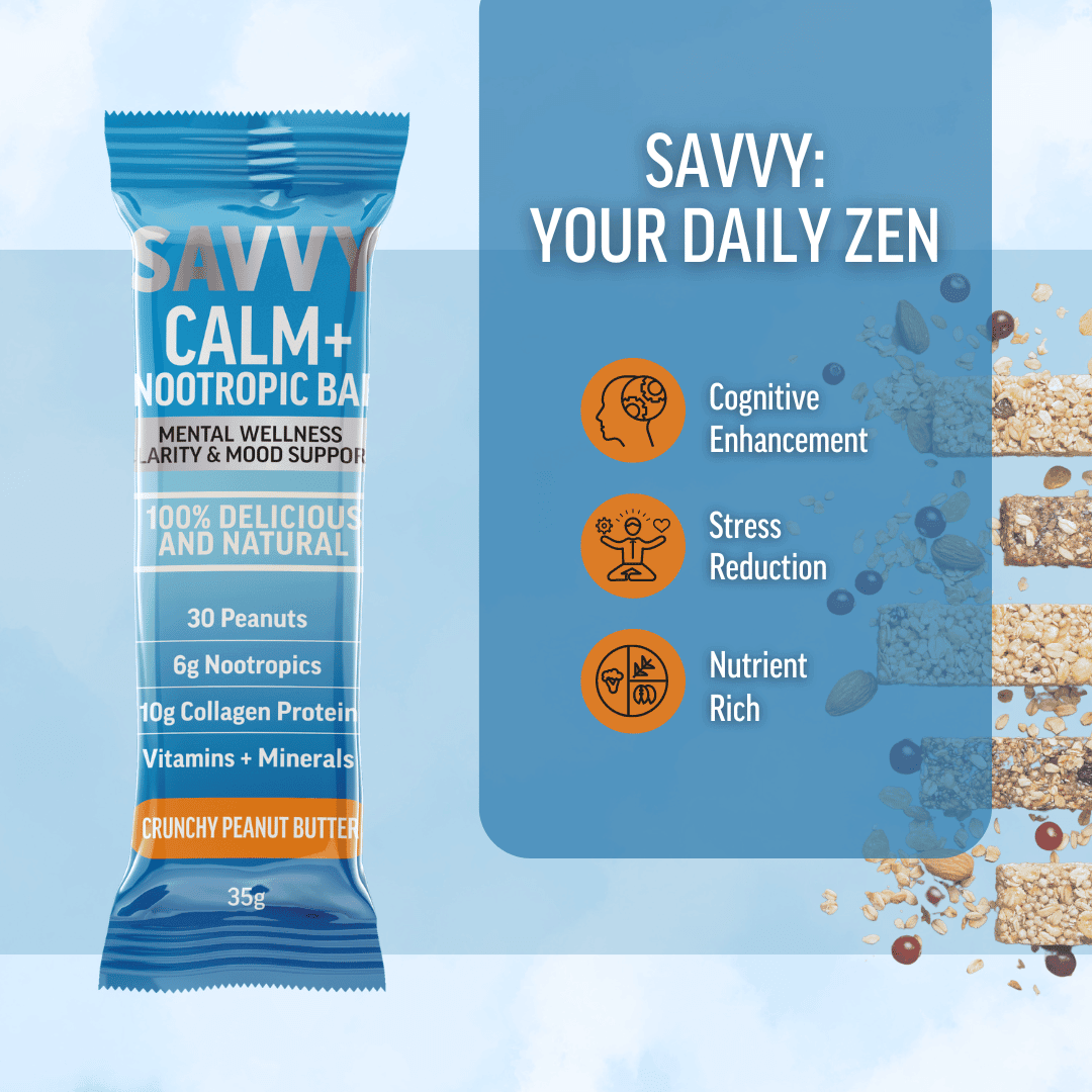 CALM+ Nootropic Bar - Savvy Beverage