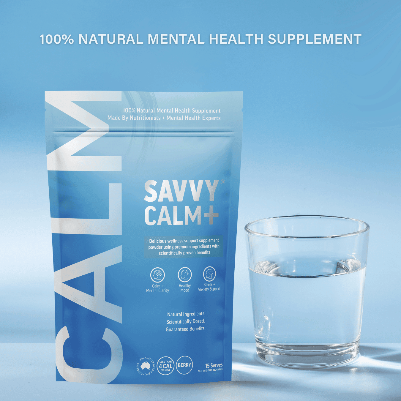 Calm+ Water Functional Mental Health Supplement - Savvy Beverage