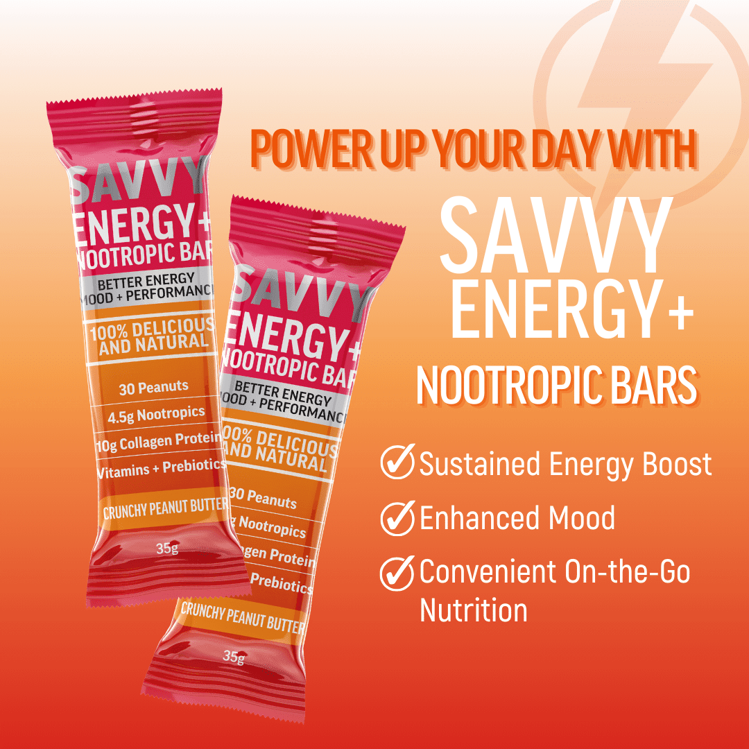 ENERGY+ Nootropic Bar - Savvy Beverage