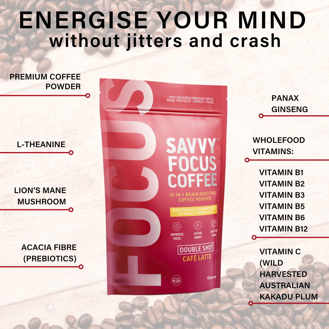 ENERGY Starter Nootropic Stack | For Energy and Focus - Savvy Beverage