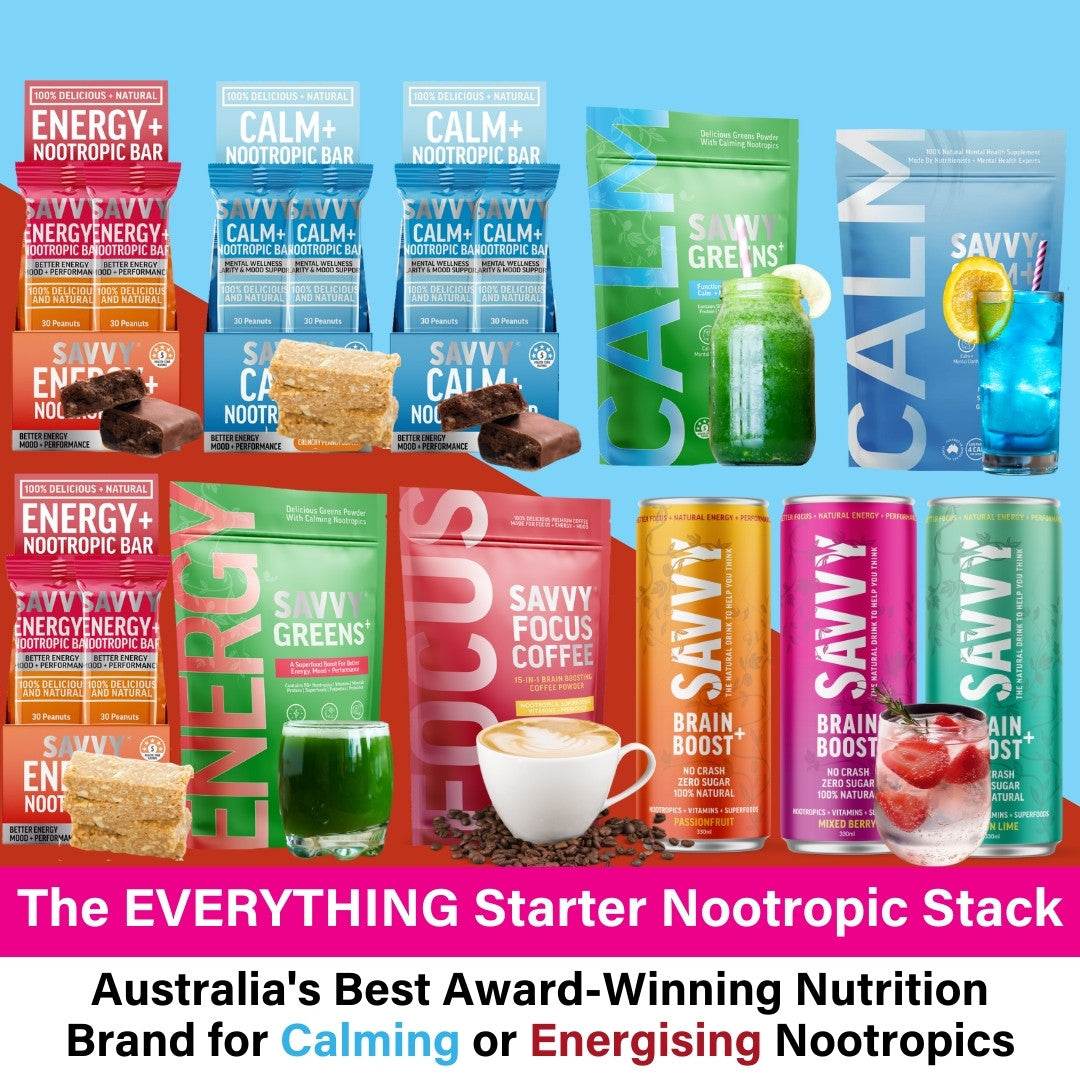 EVERYTHING Starter Nootropic Stack | For Energising Or Calming Your Mind - Savvy Beverage