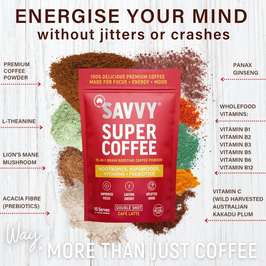 Nootropic Focus Coffee Powder - Savvy Beverage