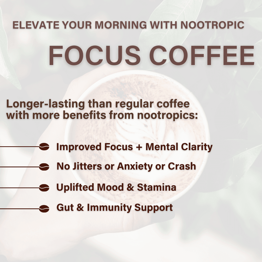 Nootropic Focus Coffee Powder - Savvy Beverage