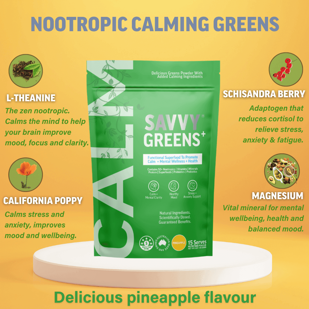 Nootropic GREENS+ CALM - Savvy Beverage