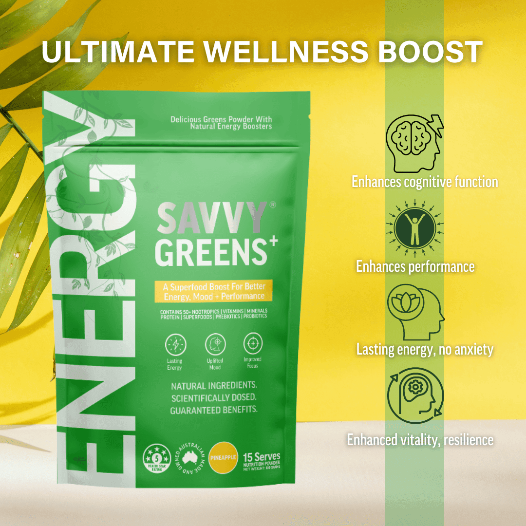 Nootropic GREENS+ ENERGY - Savvy Beverage